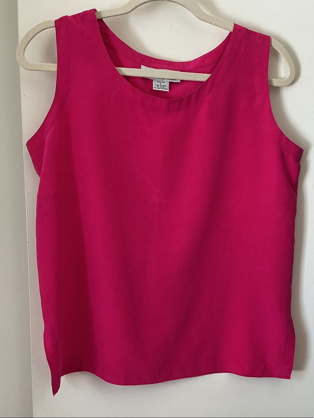 OSCAR DE LA RENTA Women’s Sleeveless Shell Top - Hot Pink